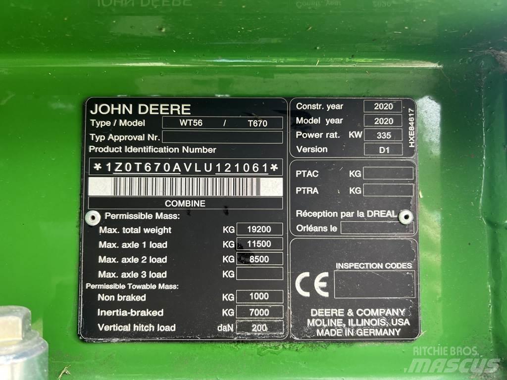 John Deere T670I حصادات