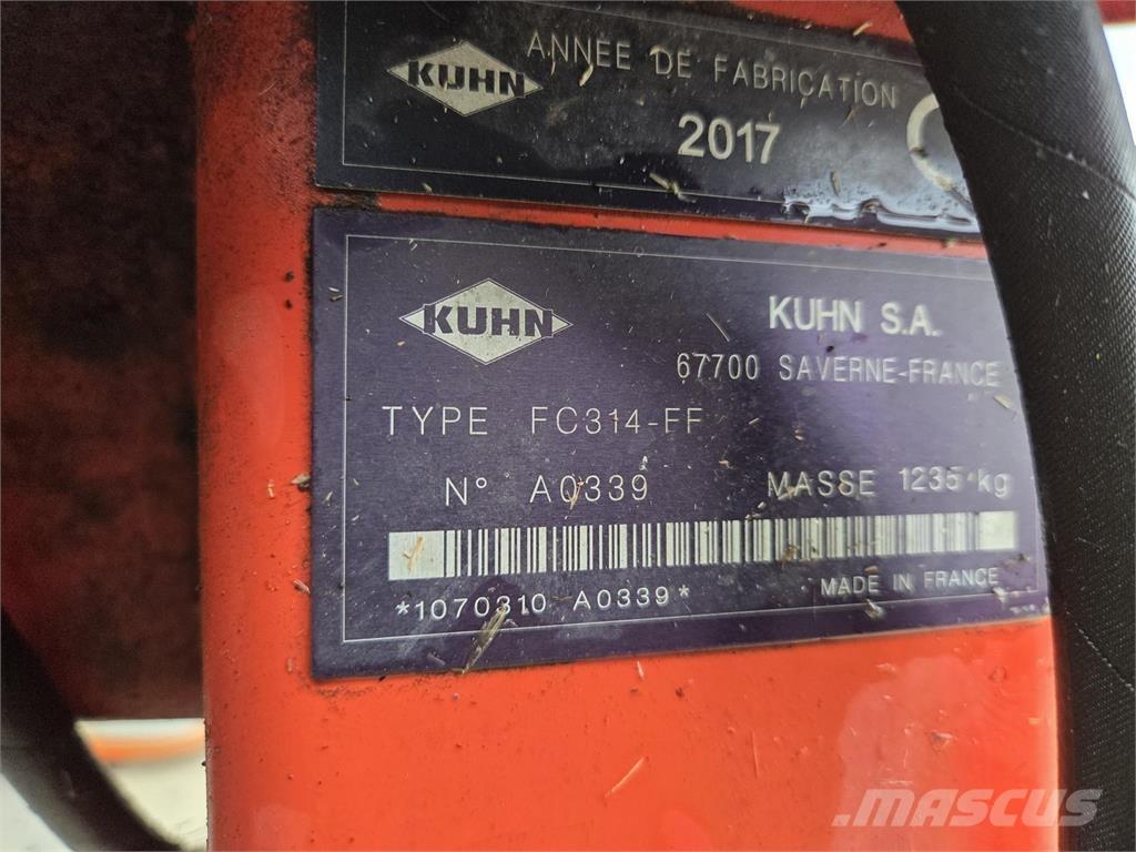 Kuhn FC314FF جزازات وأغطية المراعي