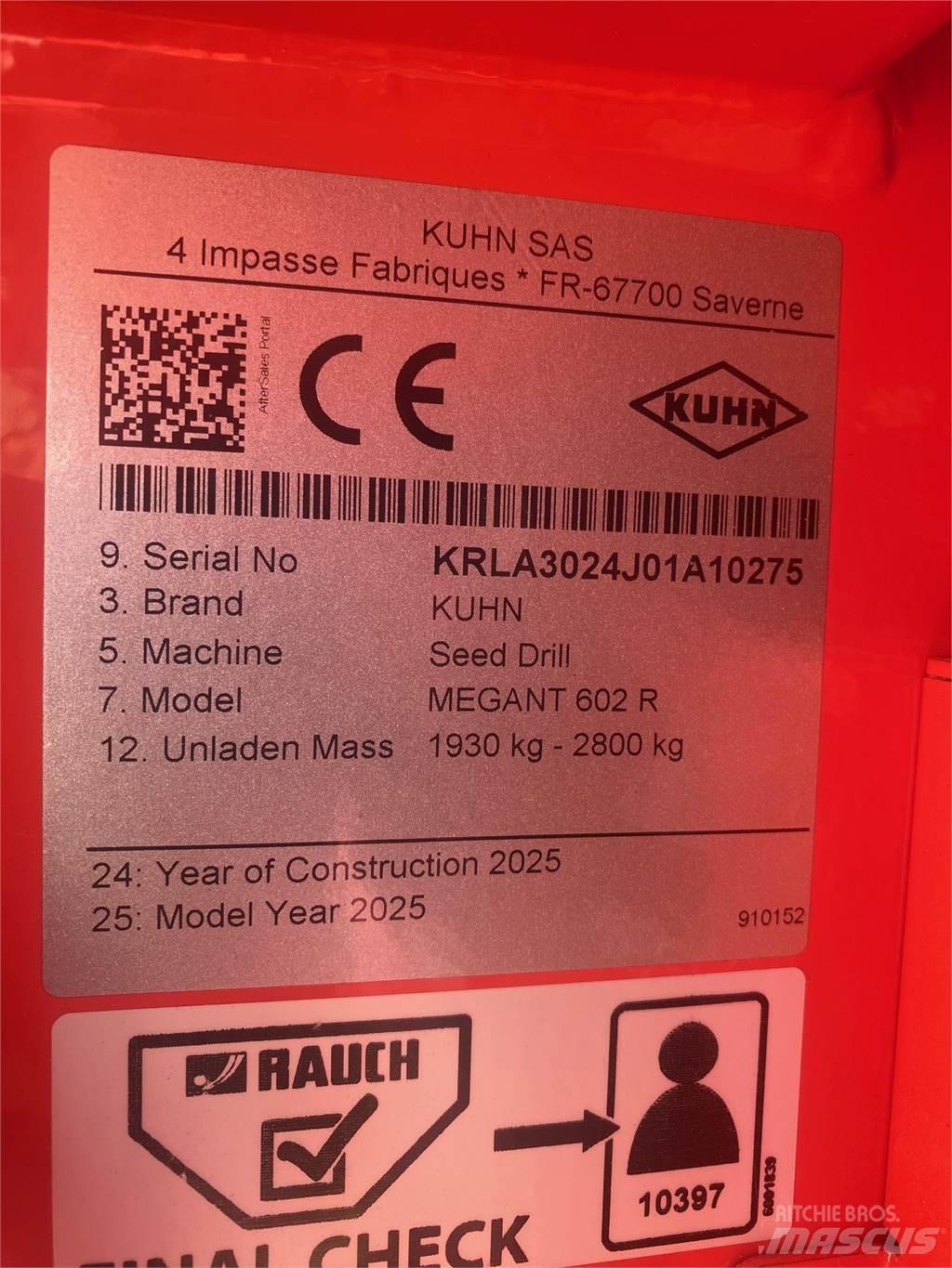 Kuhn MEGANT 602R مثاقيب