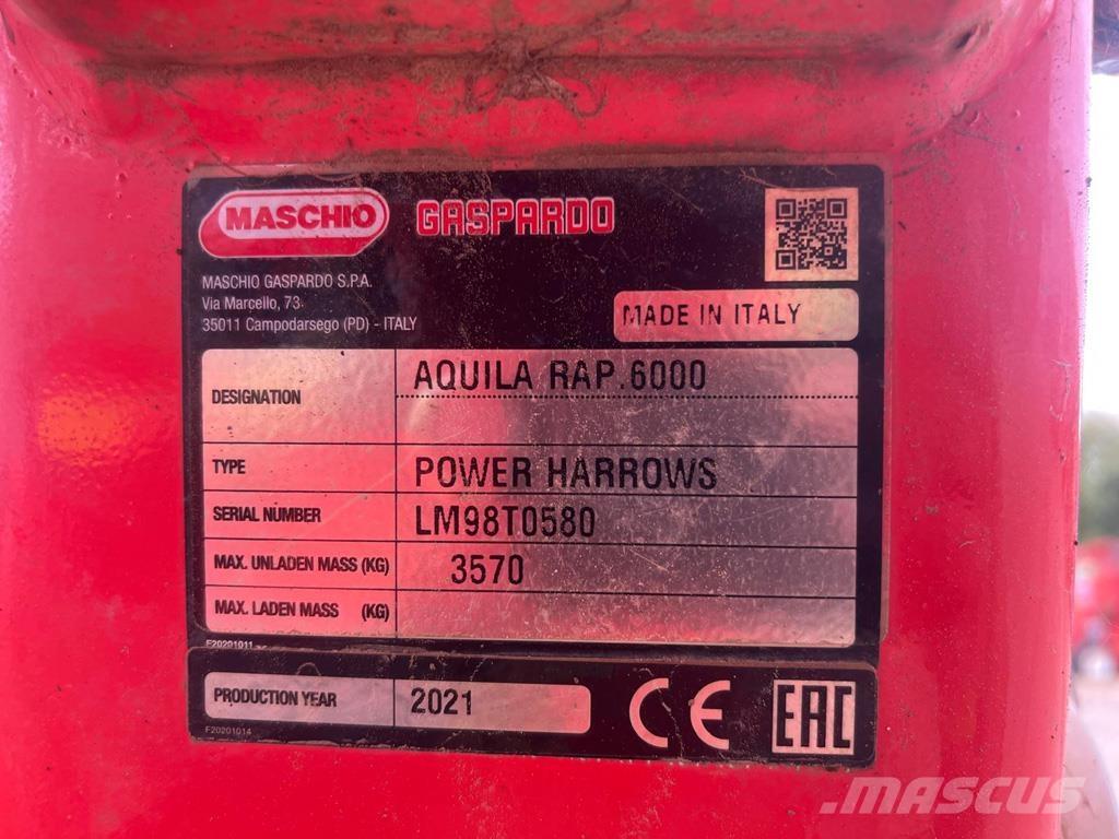 Maschio AQUILA 6M الكاسحات وقلابات التربة ذات المحركات