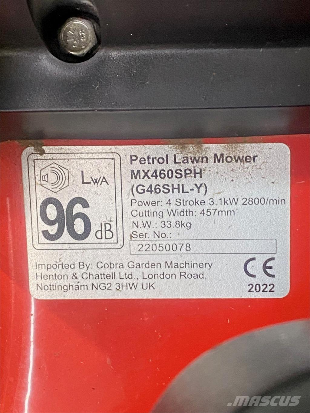  MX460SPH ماكينات زراعية - غير ذلك