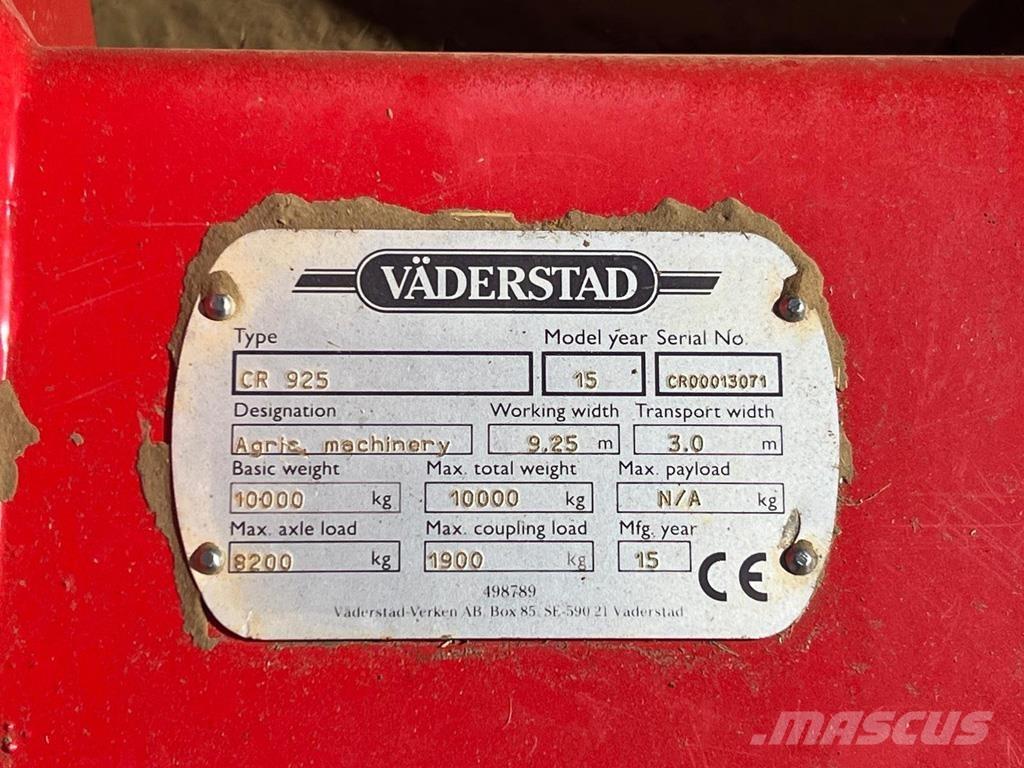 Väderstad CR925 محاريث تقليدية
