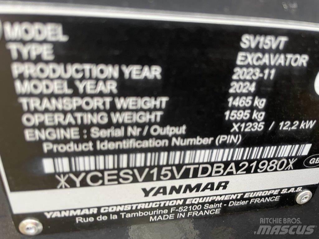 Yanmar SV15VT حفارات وسط 7 طن - 12 طن