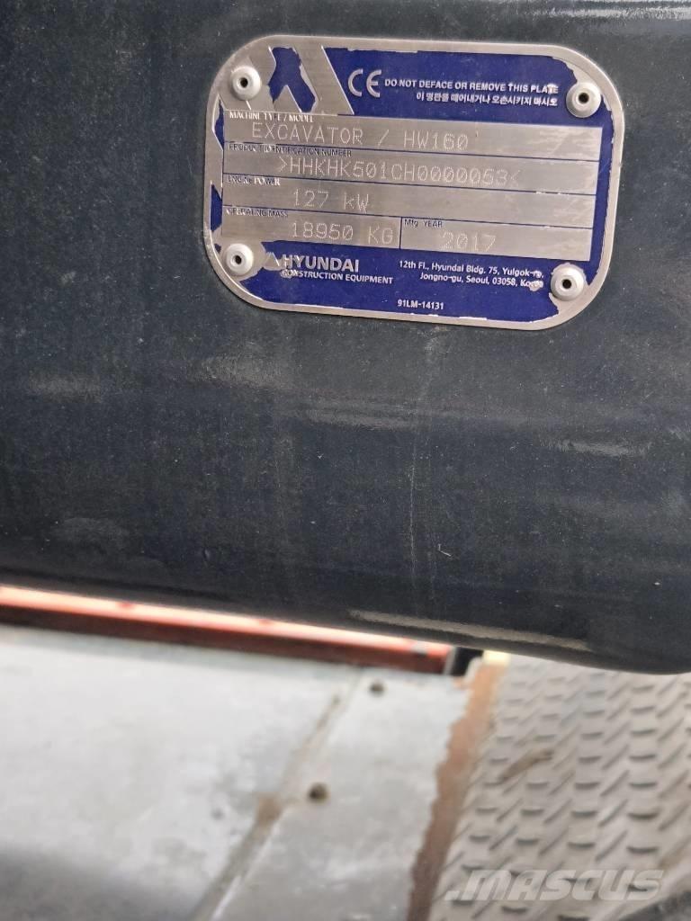 Hyundai HW 160 حفارات بعجل