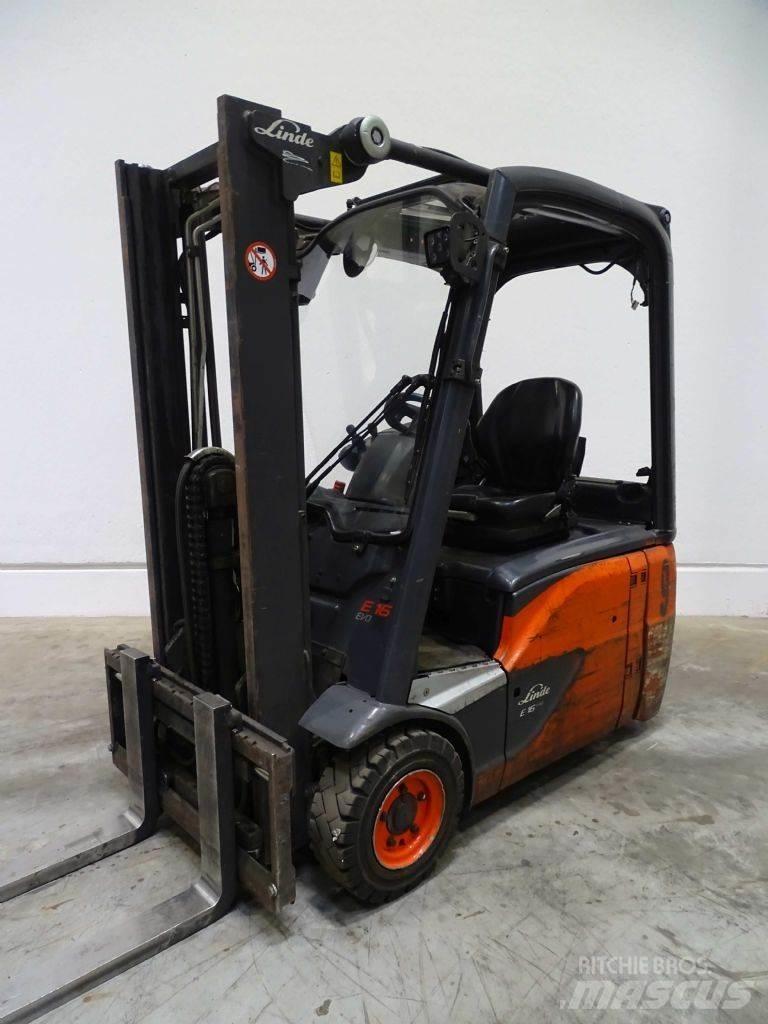 Linde E16-02 شاحنات ذات رافعات شوكية تعمل بالكهرباء