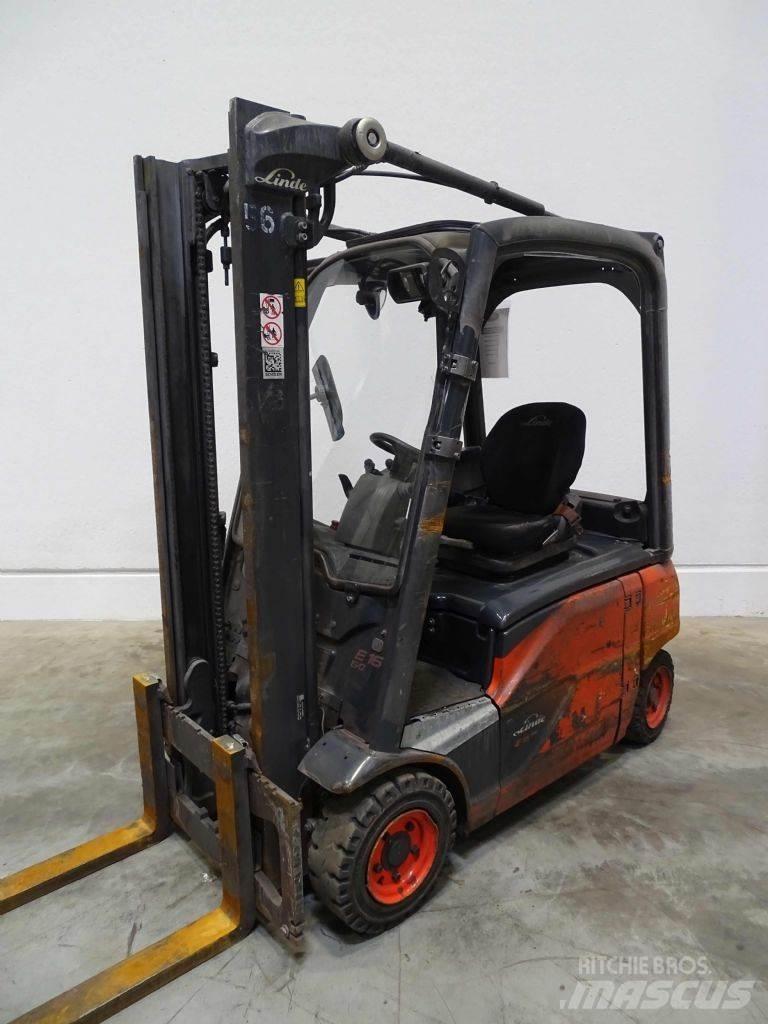 Linde E16P-02 شاحنات ذات رافعات شوكية تعمل بالكهرباء