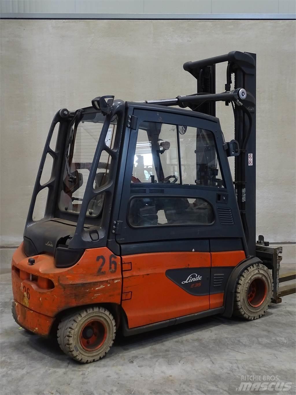 Linde E35L شاحنات ذات رافعات شوكية تعمل بالكهرباء