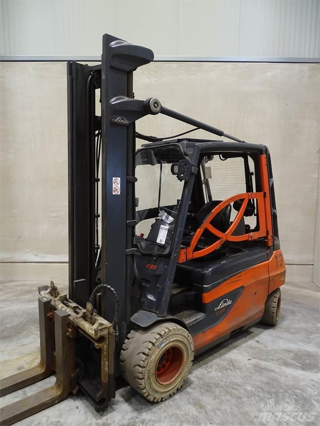 Linde E35L-01 شاحنات ذات رافعات شوكية تعمل بالكهرباء