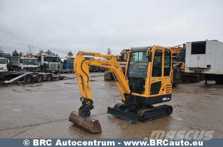 Hyundai R18-9AK حفارات صغيرة أقل من 7 طن (حفارات صغيرة)