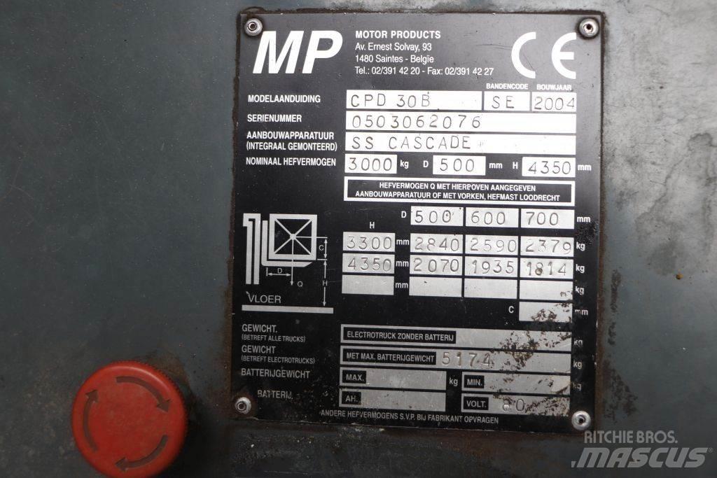 Heli CPD30B شاحنات ذات رافعات شوكية تعمل بالكهرباء