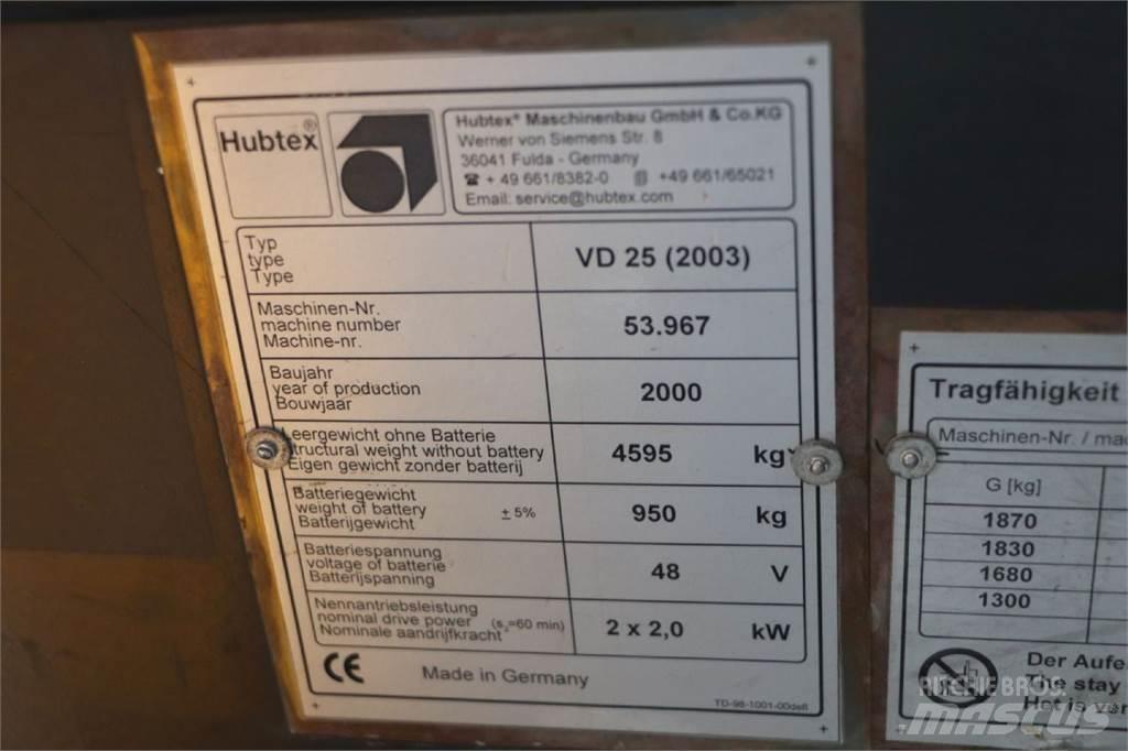 Hubtex VD 25 لوادر جانبية