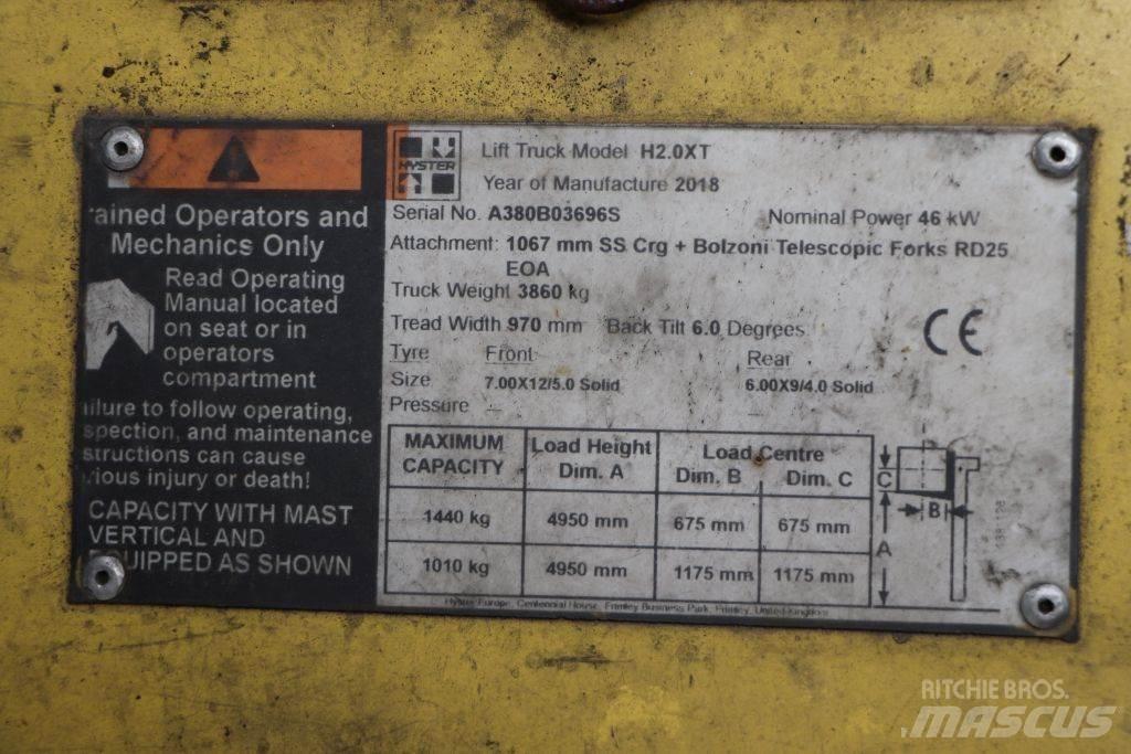 Hyster H2.0XT شاحنات LPG