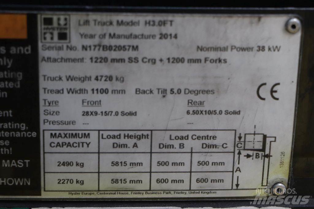 Hyster H3.0FT شاحنات LPG
