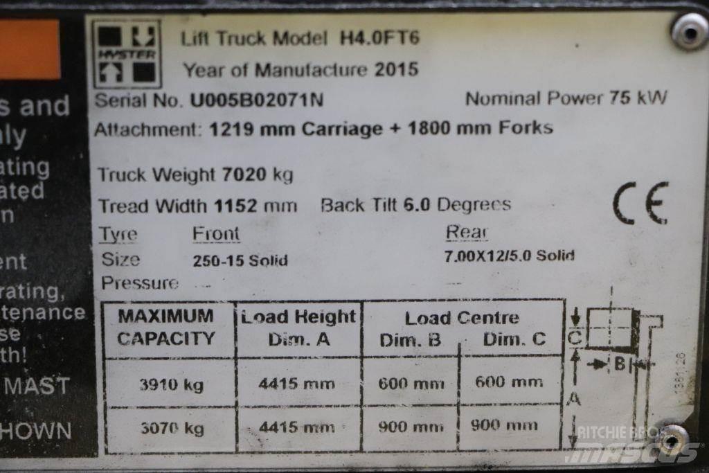 Hyster H4.0FT6 شاحنات LPG