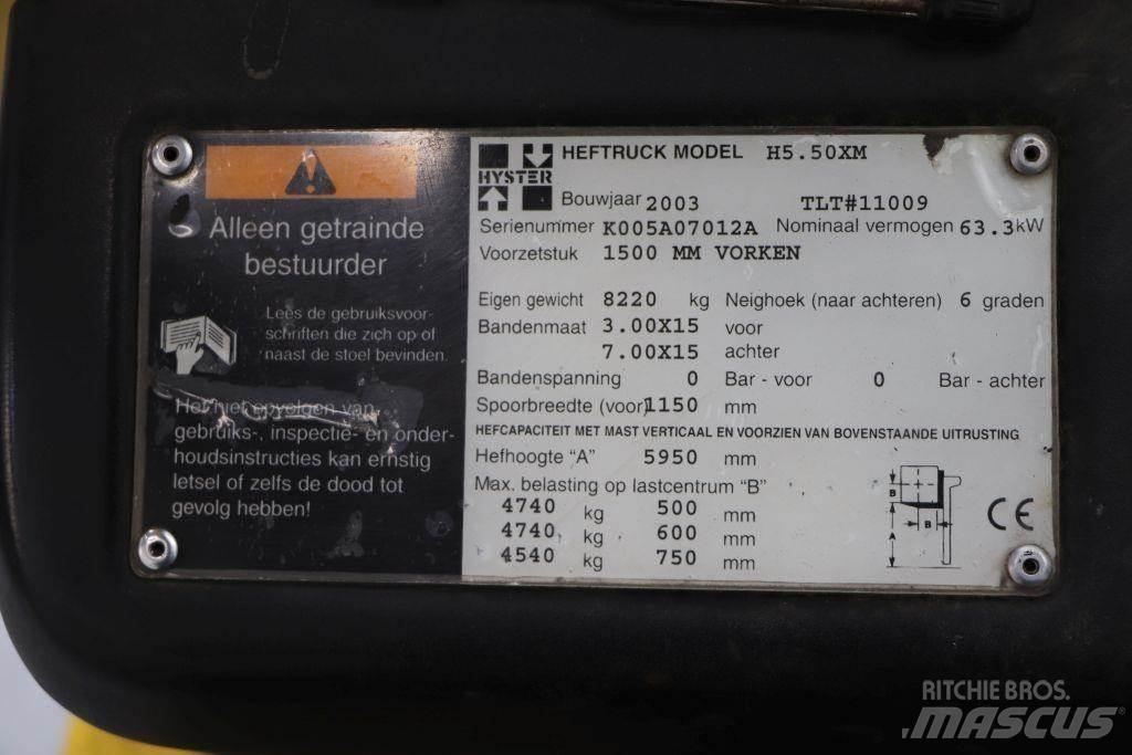 Hyster H5.50XM شاحنات LPG