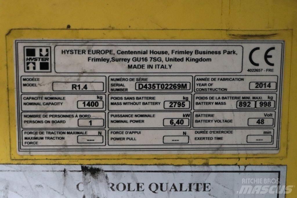 Hyster R1.4 شاحنة مناولة