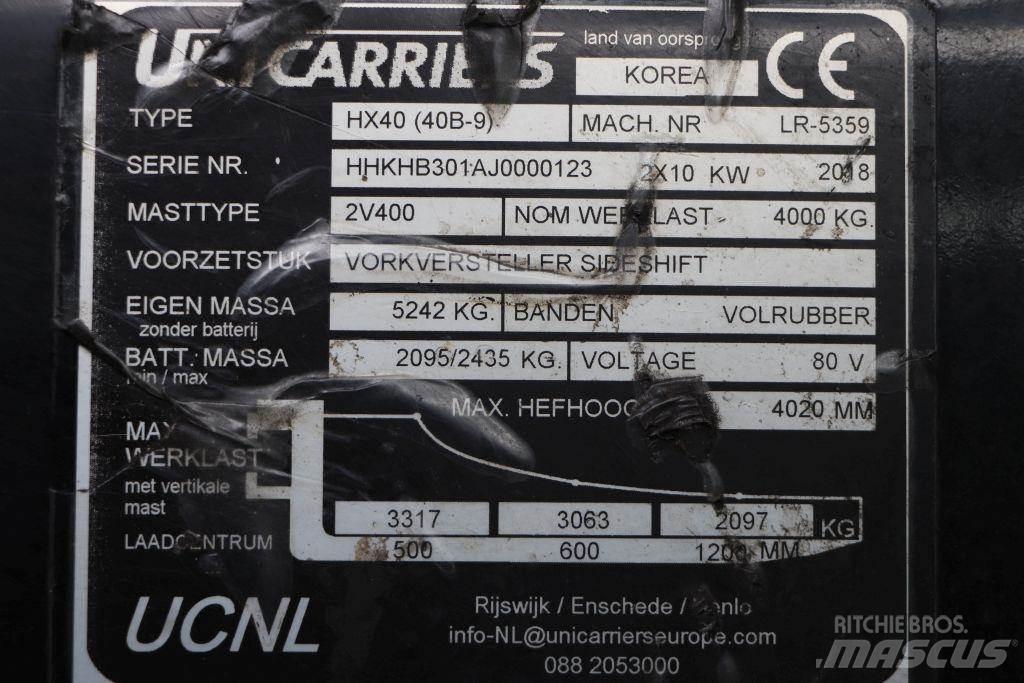 Hyundai 40B-9 شاحنات ذات رافعات شوكية تعمل بالكهرباء