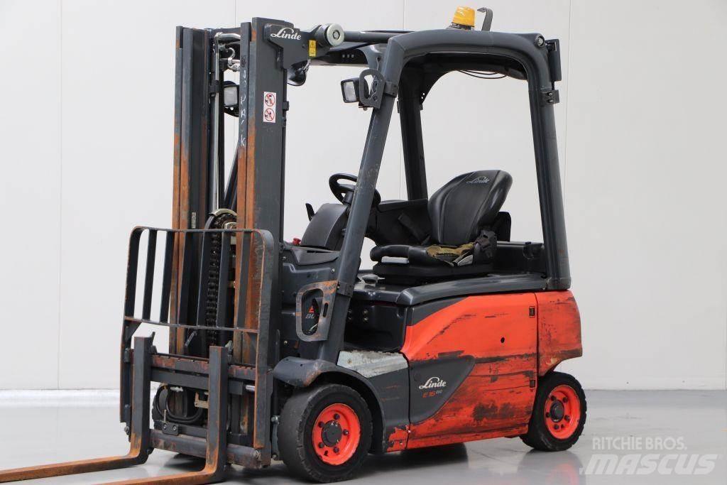 Linde E16P-02 شاحنات ذات رافعات شوكية تعمل بالكهرباء
