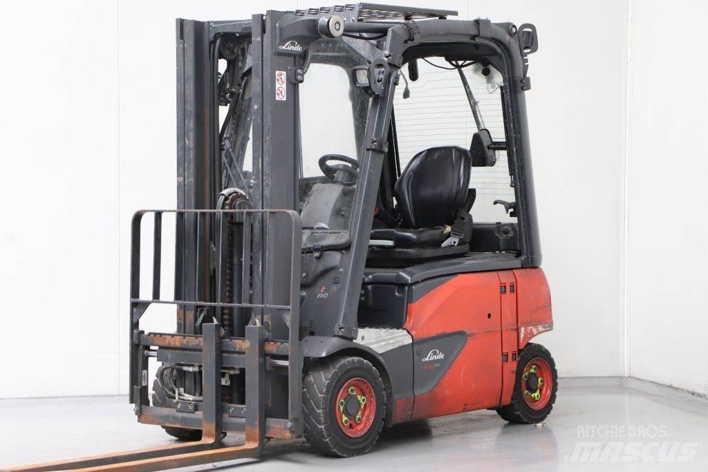 Linde E16P-02 شاحنات ذات رافعات شوكية تعمل بالكهرباء