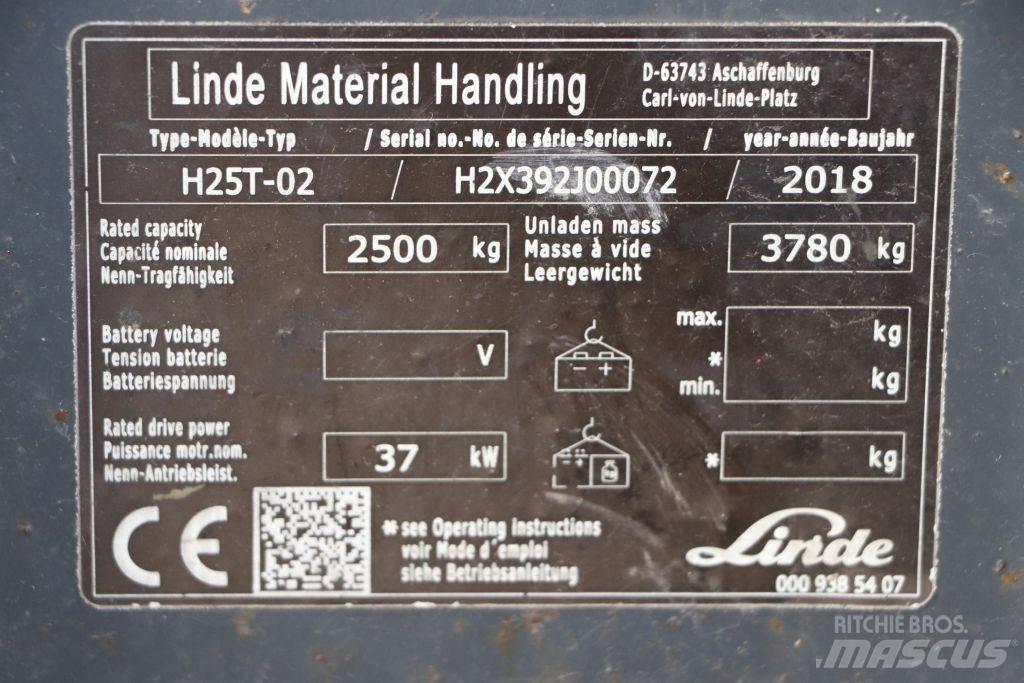 Linde H25T-02 شاحنات LPG