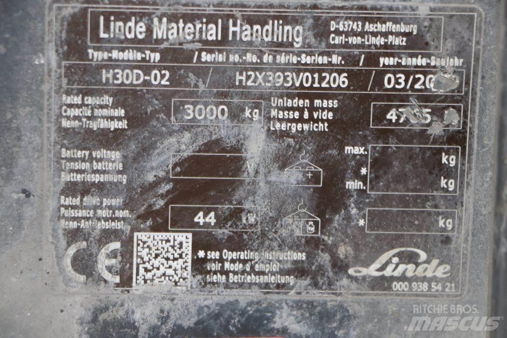 Linde H30D-02 شاحنات الديزل