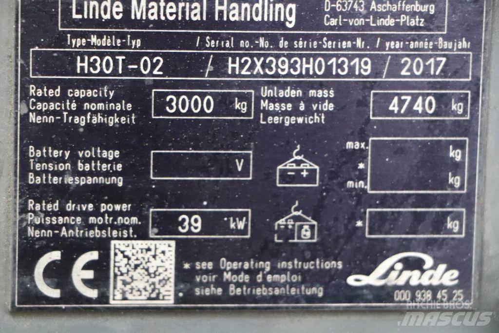 Linde H30T-02 شاحنات LPG