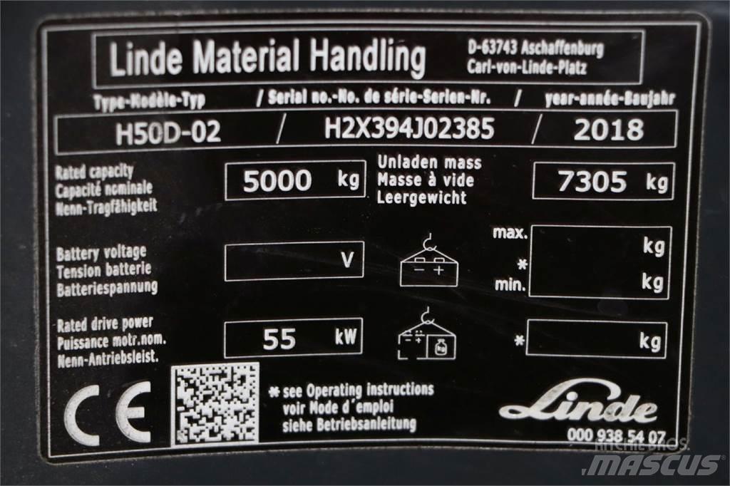 Linde H50D-02 شاحنات الديزل