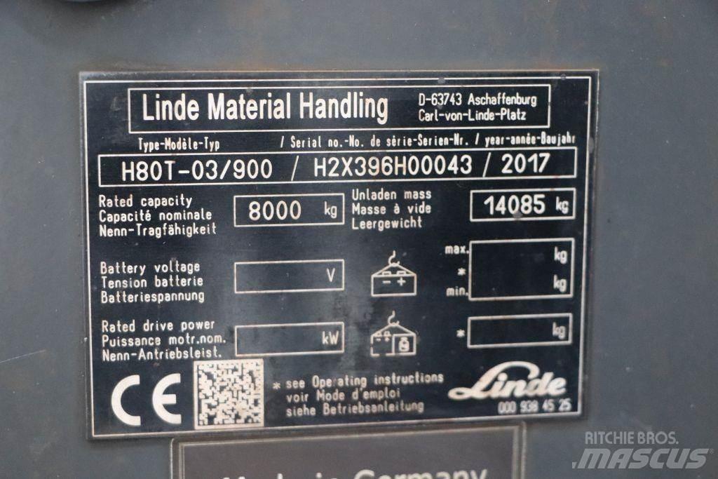 Linde H80T-03/900 شاحنات LPG