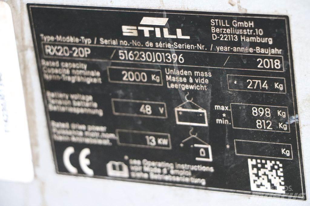 Still RX20-20P شاحنات ذات رافعات شوكية تعمل بالكهرباء