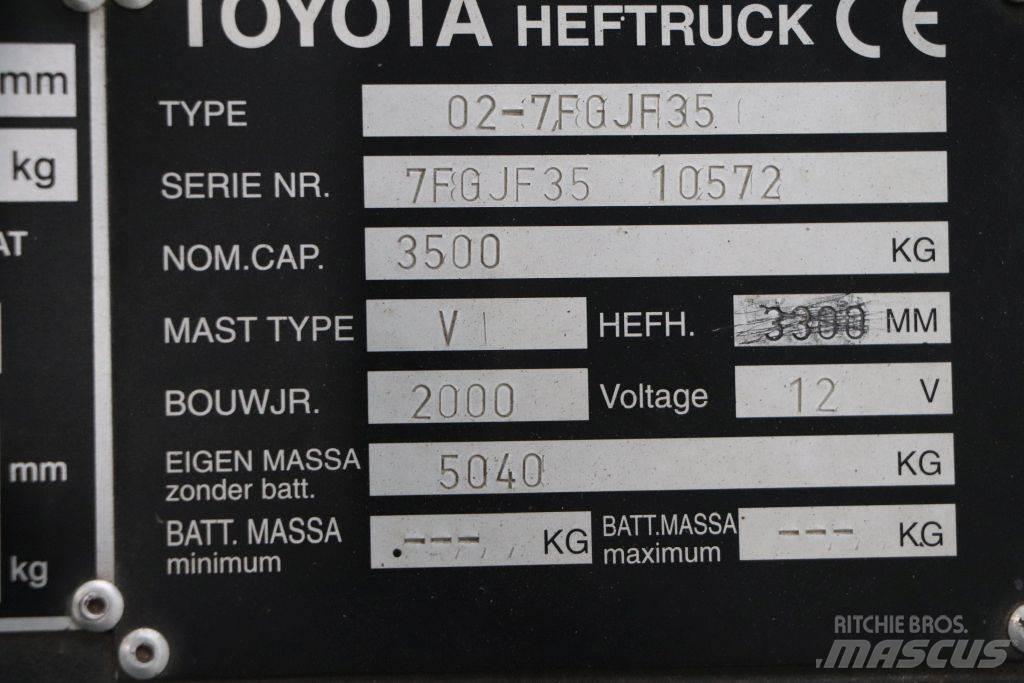 Toyota 02-7FGJF35 شاحنات LPG