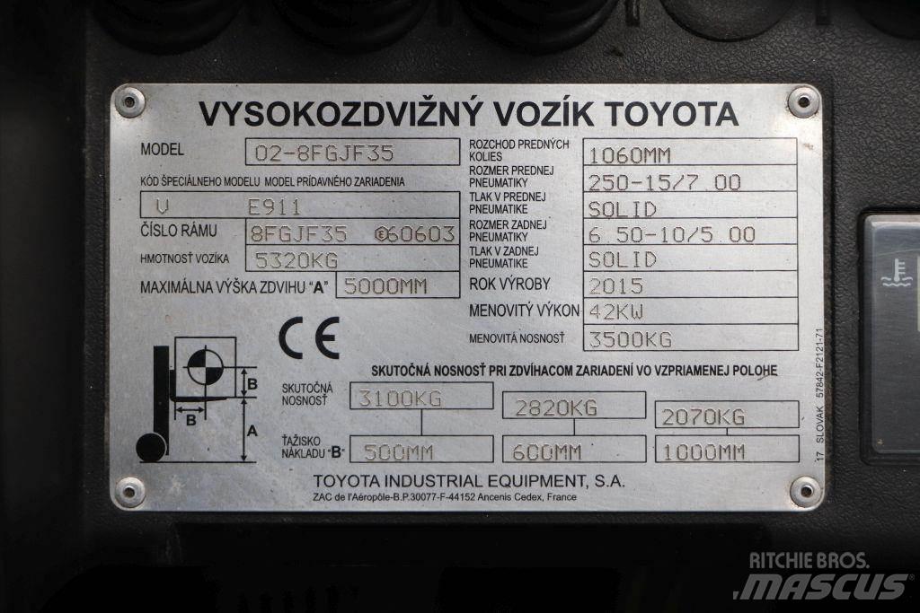 Toyota 02-8FGJF35 شاحنات LPG