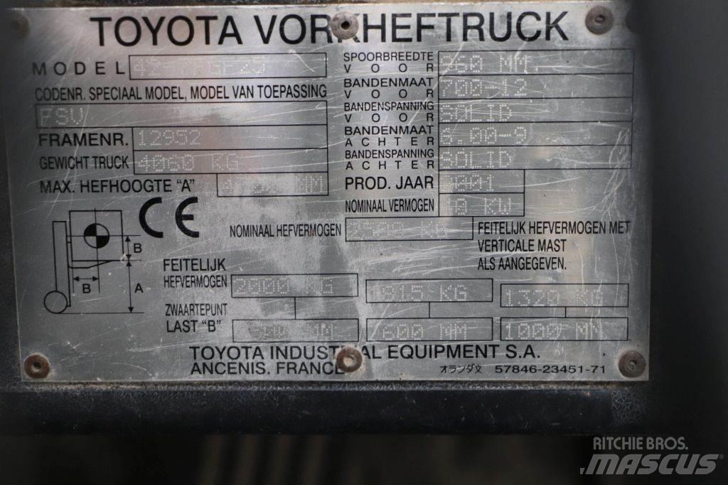 Toyota 42-7FGF25 شاحنات LPG