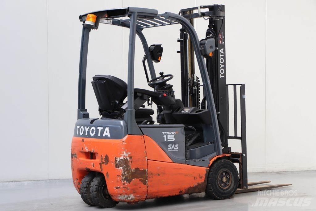 Toyota 8FBET15 شاحنات ذات رافعات شوكية تعمل بالكهرباء
