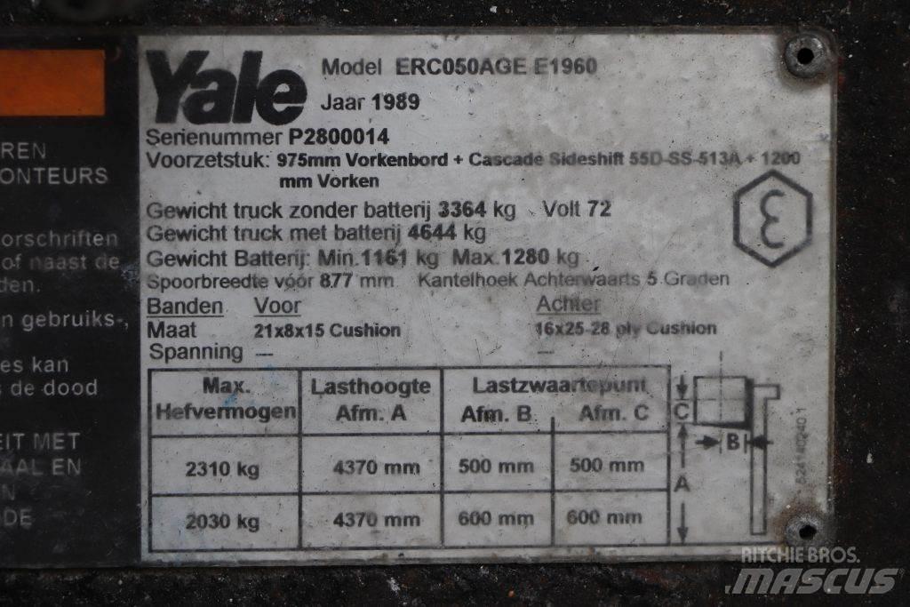 Yale ERC050AGE شاحنات ذات رافعات شوكية تعمل بالكهرباء