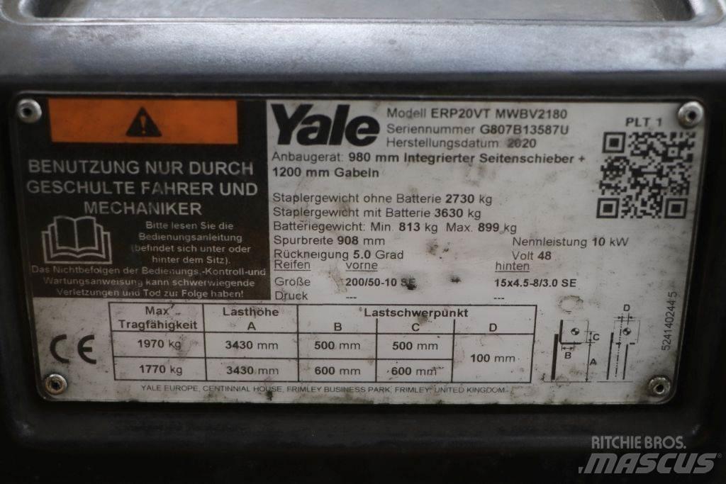 Yale ERP20VT شاحنات ذات رافعات شوكية تعمل بالكهرباء