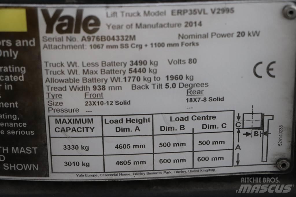 Yale ERP35VL شاحنات ذات رافعات شوكية تعمل بالكهرباء