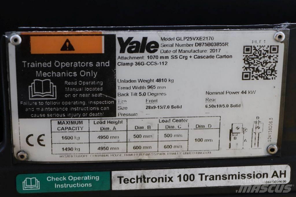 Yale GLP25VX شاحنات LPG