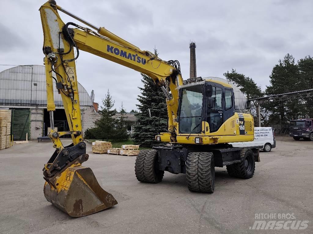 Komatsu PW 160-7E0 حفارات بعجل