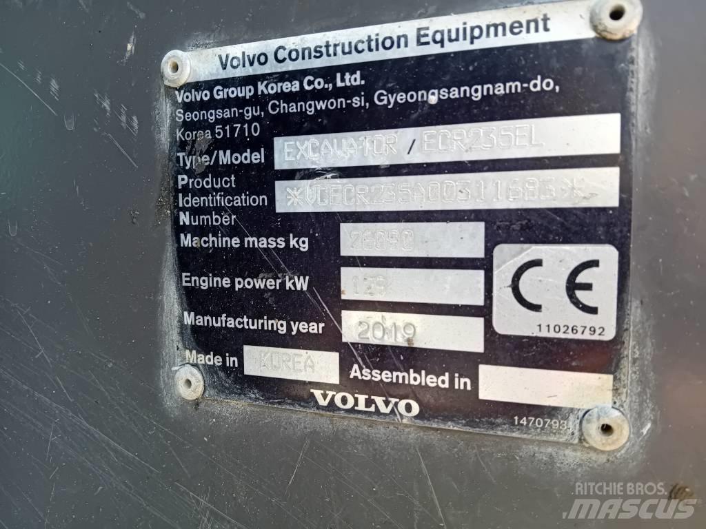 Volvo ECR 235 E حفارات زحافة