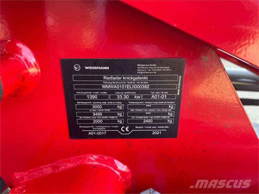 Weidemann 1390 ماكينات زراعية أخرى