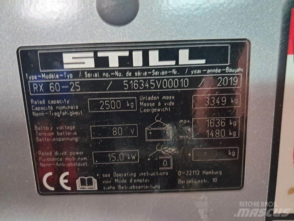 Still RX60-25 شاحنات ذات رافعات شوكية تعمل بالكهرباء