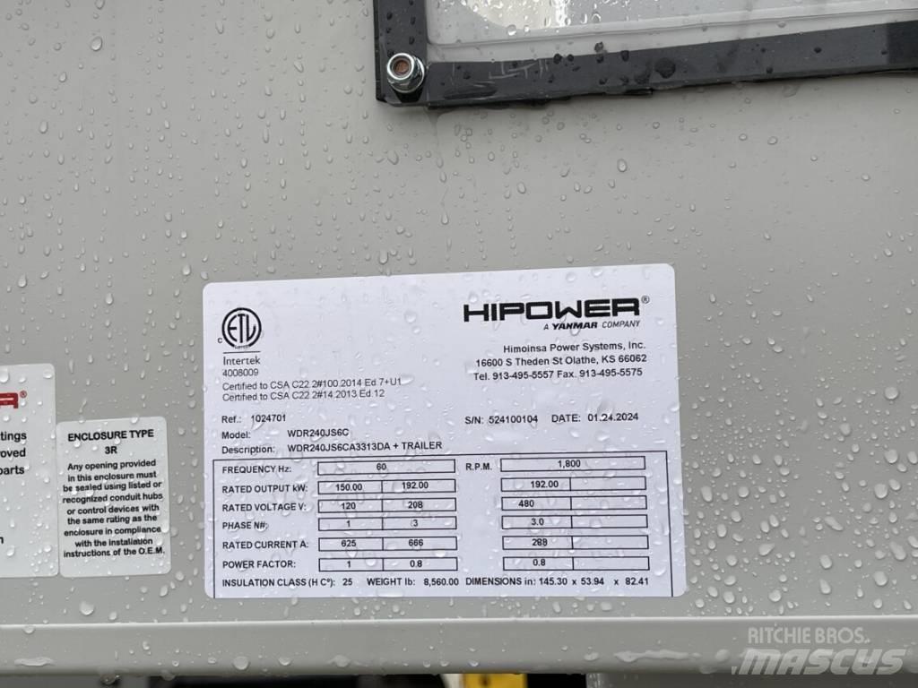 Hipower HRJW-240 مولدات ديزل