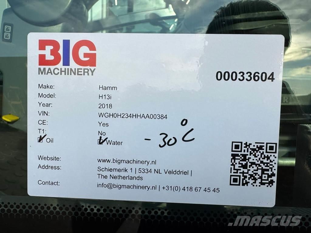 Hamm H13i مداحل أحادية الأسطوانة