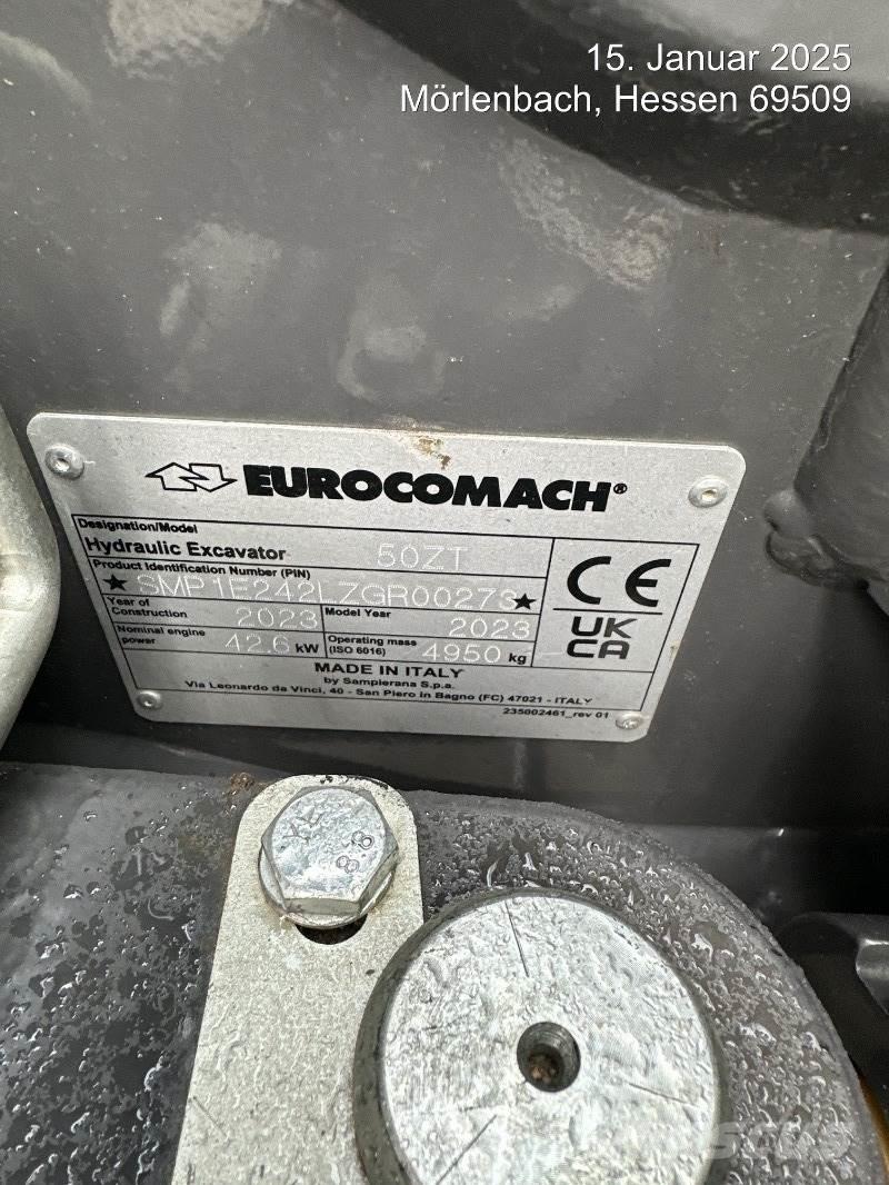 Eurocomach 50ZT حفارات صغيرة أقل من 7 طن (حفارات صغيرة)