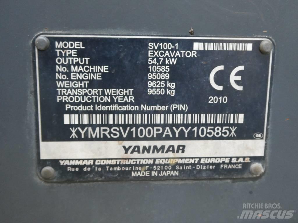 Yanmar SV 100-1 حفارات وسط 7 طن - 12 طن