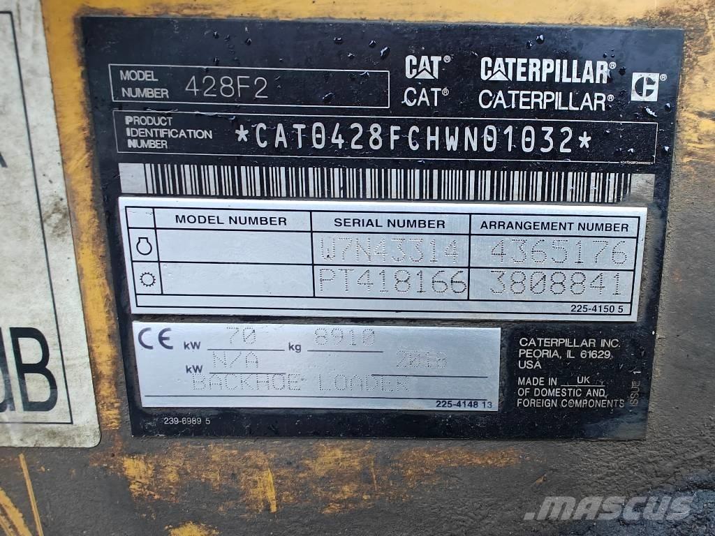 CAT 428 F2 لوادر ذات جرافات عكسية