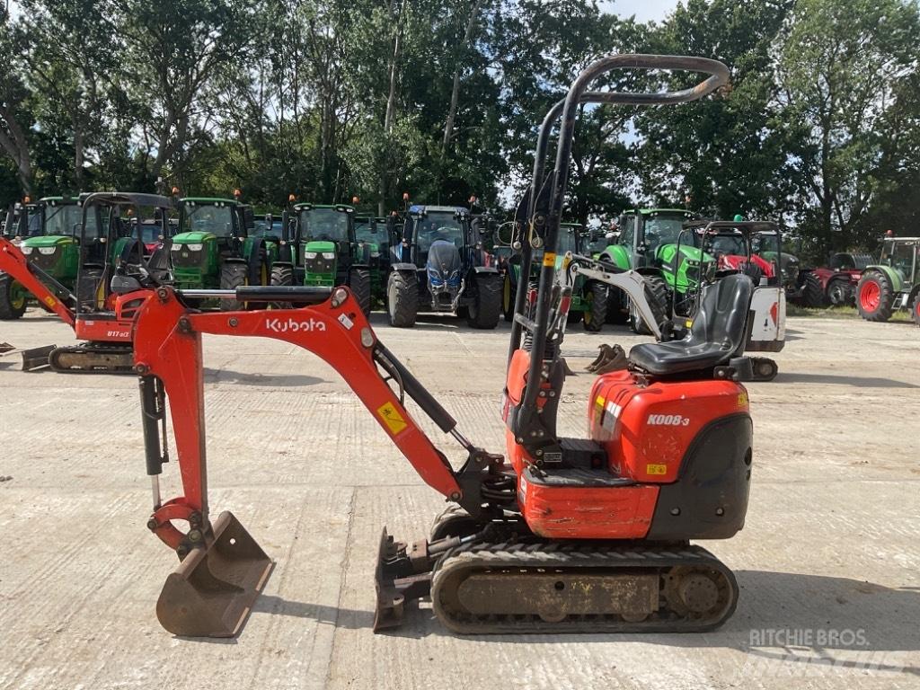 Kubota K 008-3 حفارات صغيرة أقل من 7 طن (حفارات صغيرة)