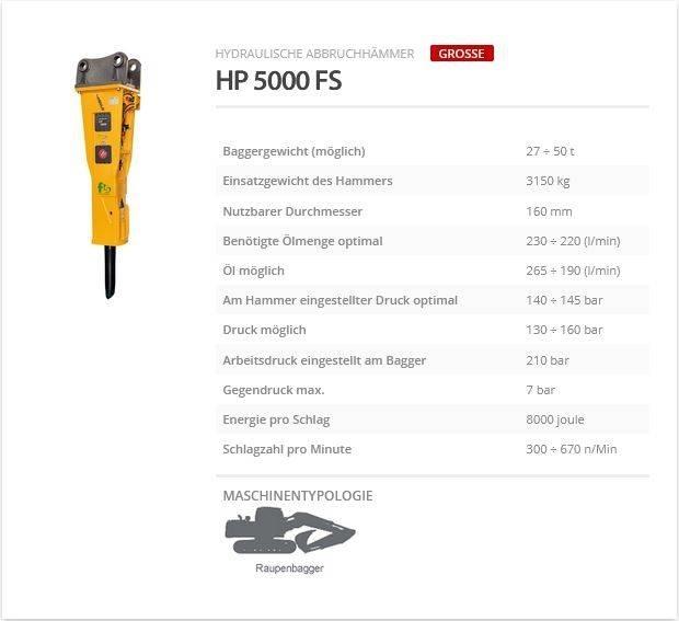 Indeco HP 5000 FS مطارق / كسارات