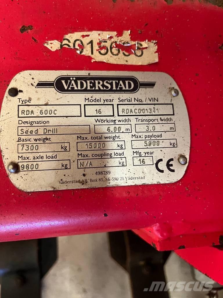 Väderstad RDA600 C مثاقيب