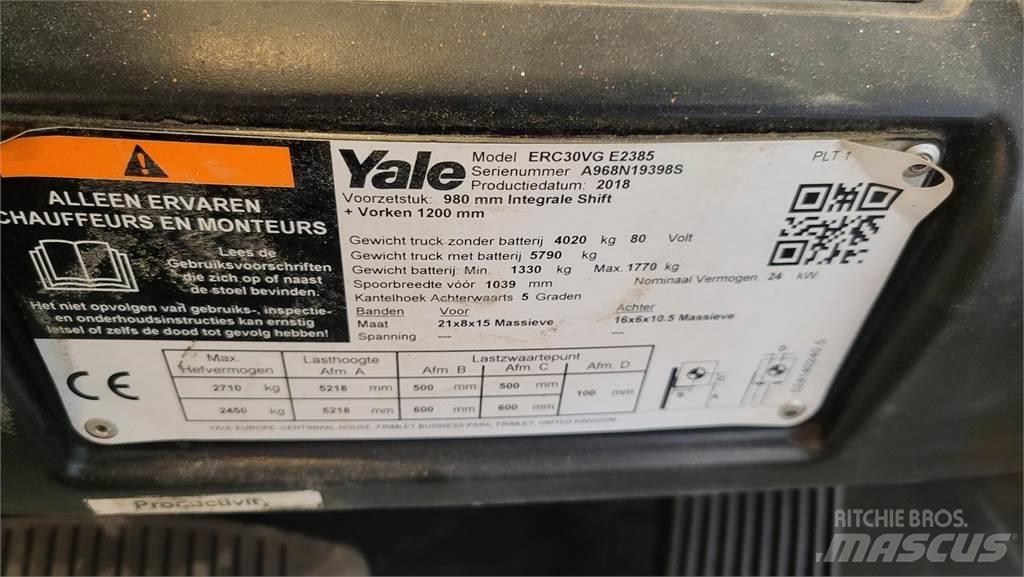Yale ERC30VG 2018 شاحنات ذات رافعات شوكية تعمل بالكهرباء